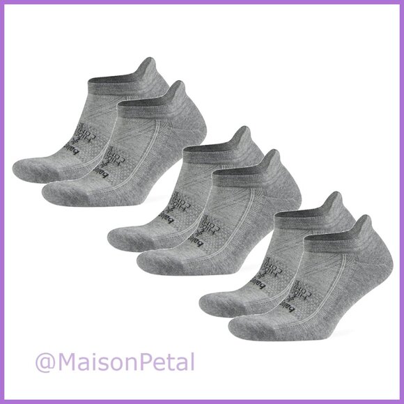 Performance No Show Athletic Running Socks with Moisture Management